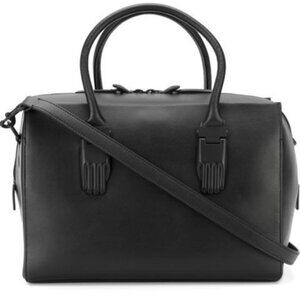 Opening Ceremony Hand Clasp Tote Bag Leather Black